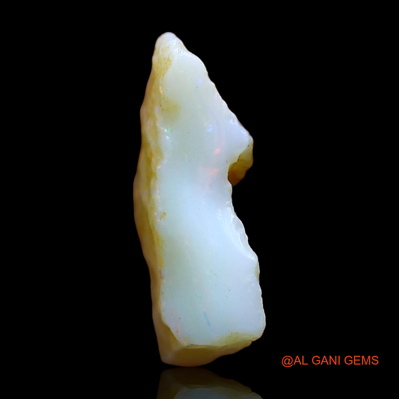 Natural Untreated Fire Opal Loose Gemstone Fancy Rough From Australia 5.00 Cts 18x10x5 mm RD-296