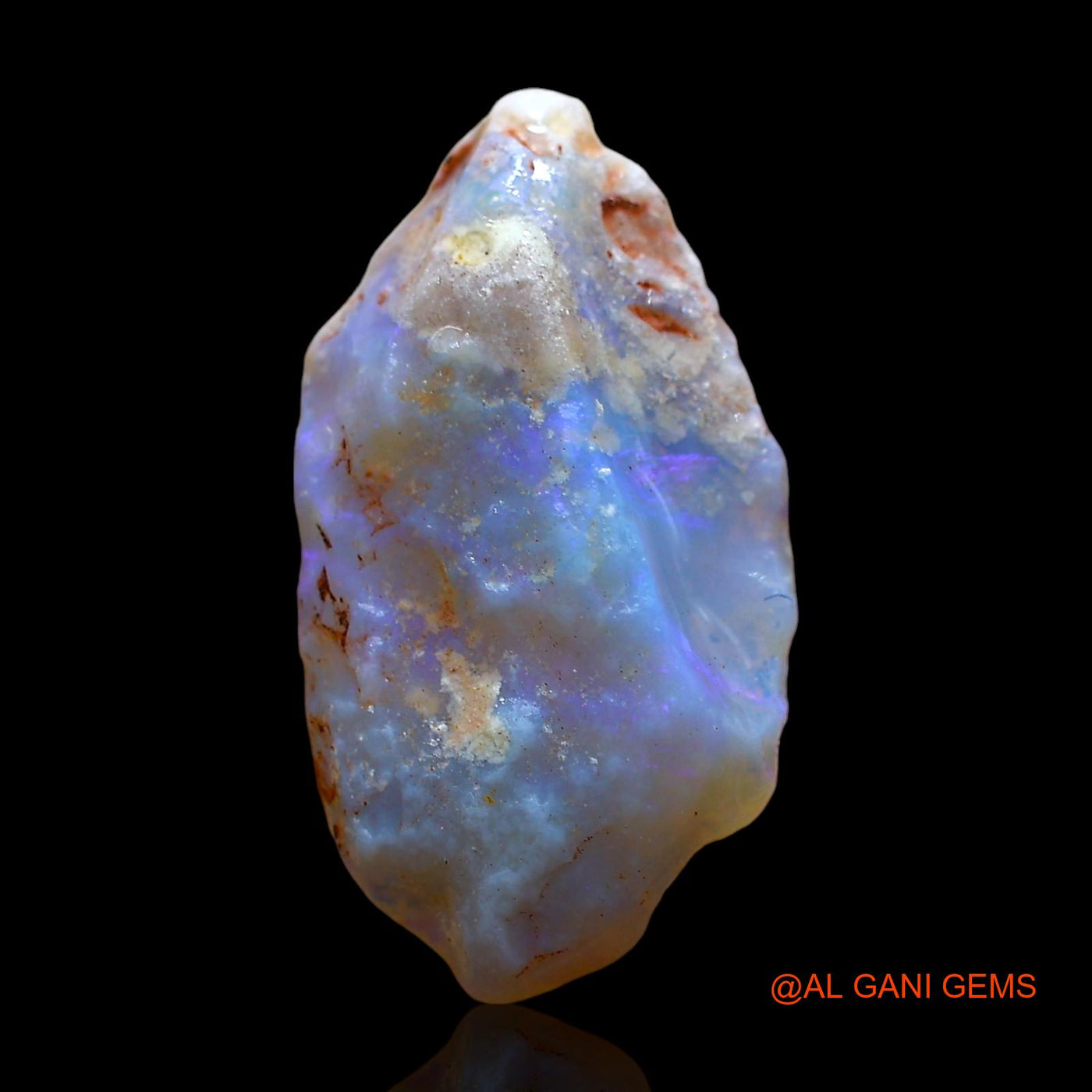 Natural Untreated Fire Opal Loose Gemstone Fancy Rough From Australia 4.00 Cts 20x10x5 mm RD-297