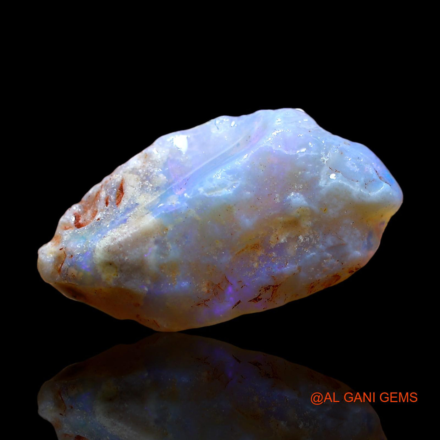 Natural Untreated Fire Opal Loose Gemstone Fancy Rough From Australia 4.00 Cts 20x10x5 mm RD-297