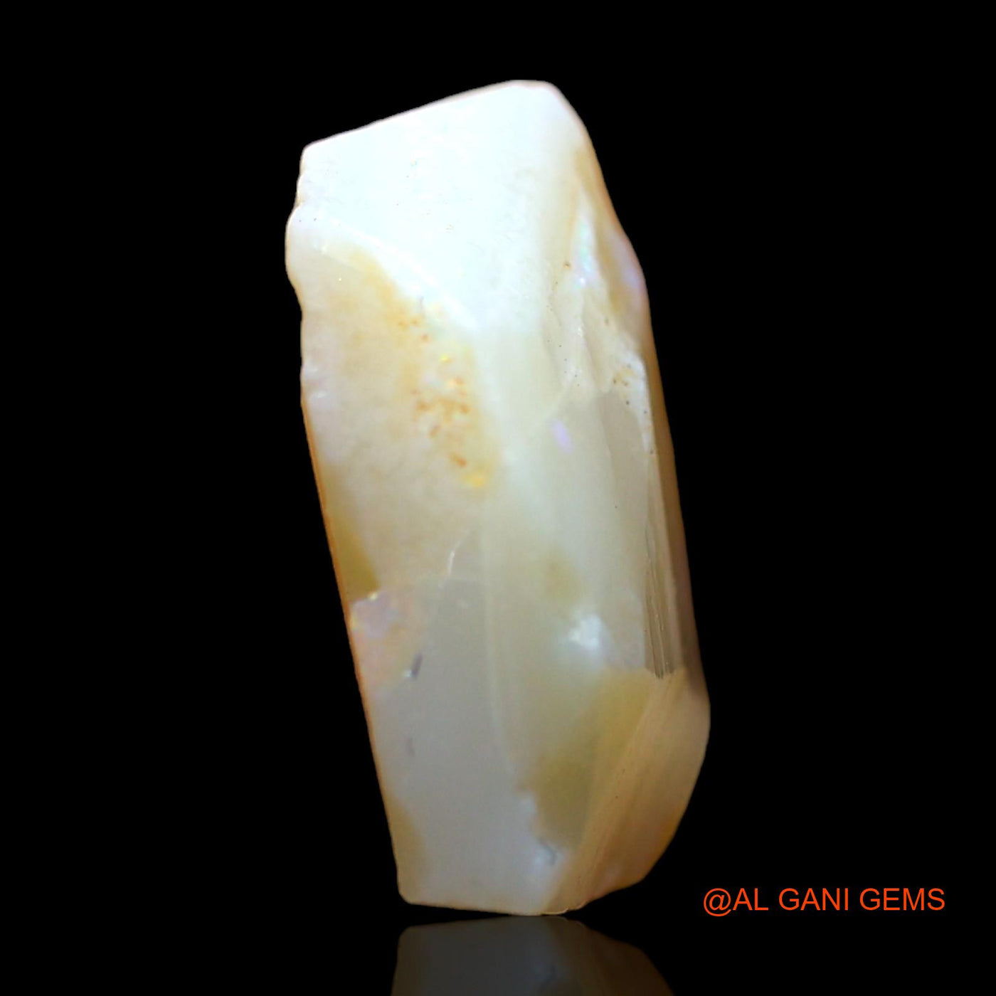 Natural Untreated Fire Opal Loose Gemstone Fancy Rough From Australia 7.00 Cts 15x12x5 mm RD-302