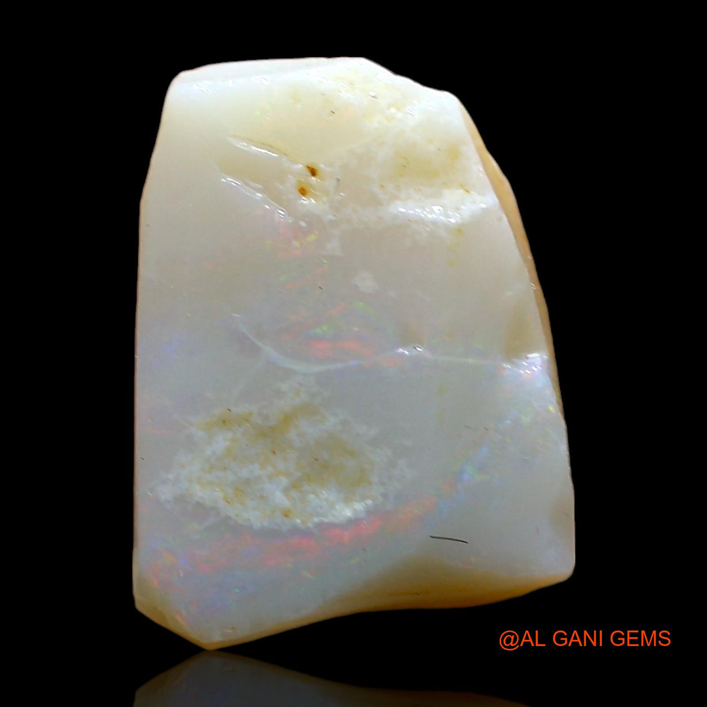 Natural Untreated Fire Opal Loose Gemstone Fancy Rough From Australia 7.00 Cts 15x12x5 mm RD-302