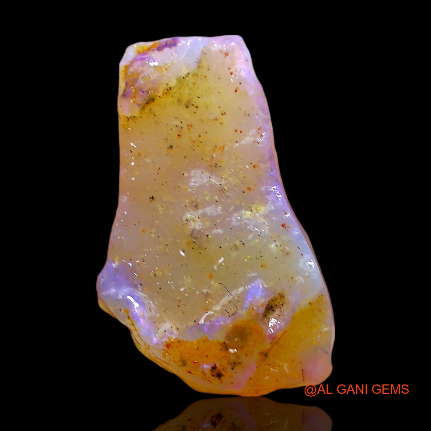 Natural Untreated Fire Opal Loose Gemstone Fancy Rough From Australia 3.00 Cts 17x10x4 mm RD-307