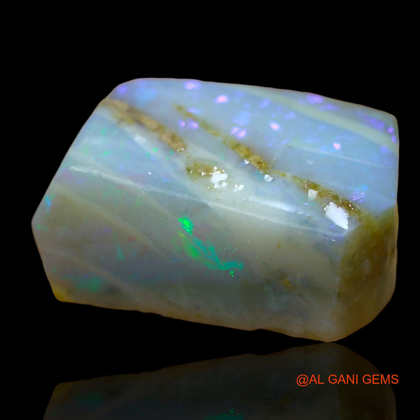 Natural Fire Opal Gemstone 30.00 Cts Loose Fancy Rough From Australia 23x17x10 mm RD-30