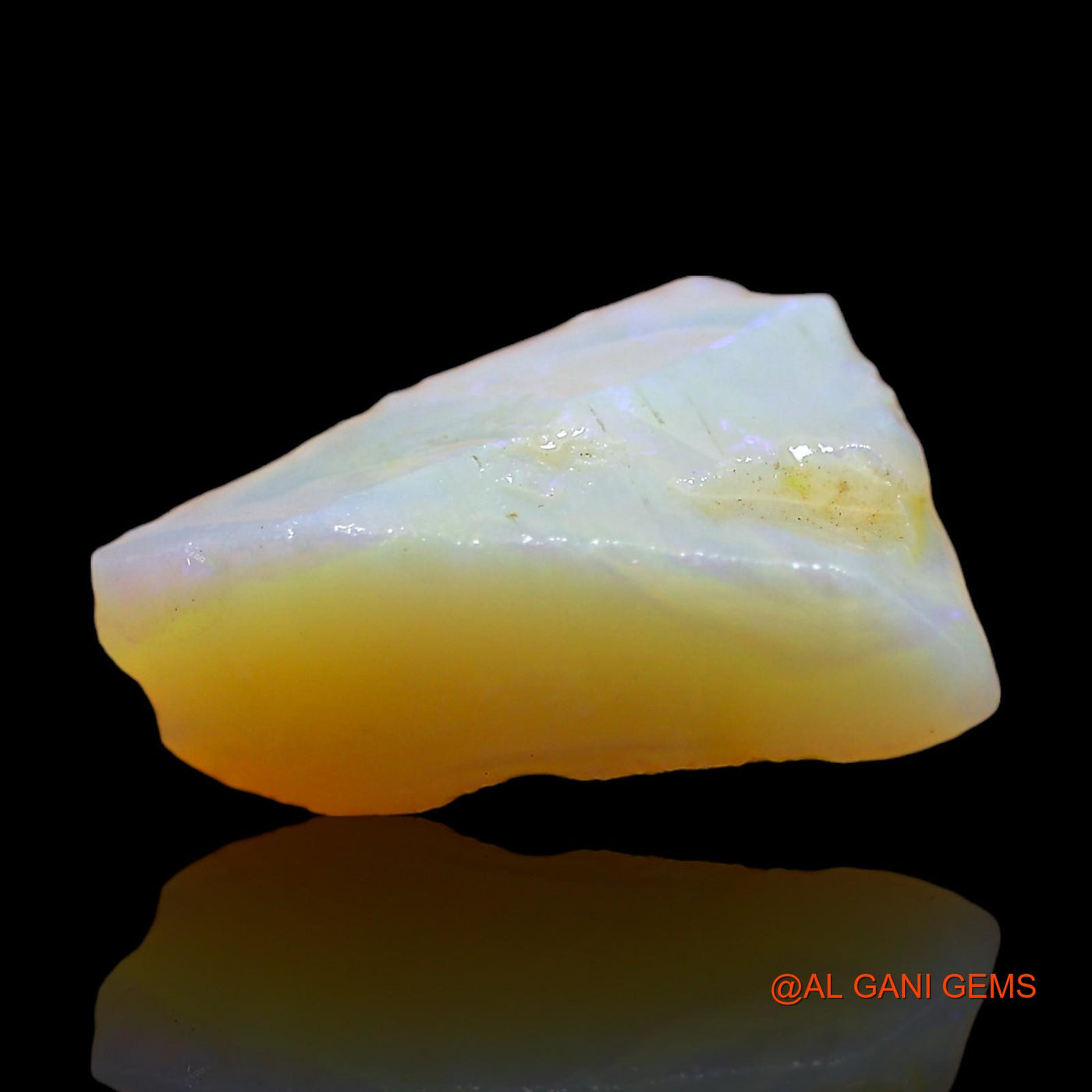 Natural Untreated Fire Opal Loose Gemstone Fancy Rough From Australia 7.00 Cts 15x14x7 mm RD-311