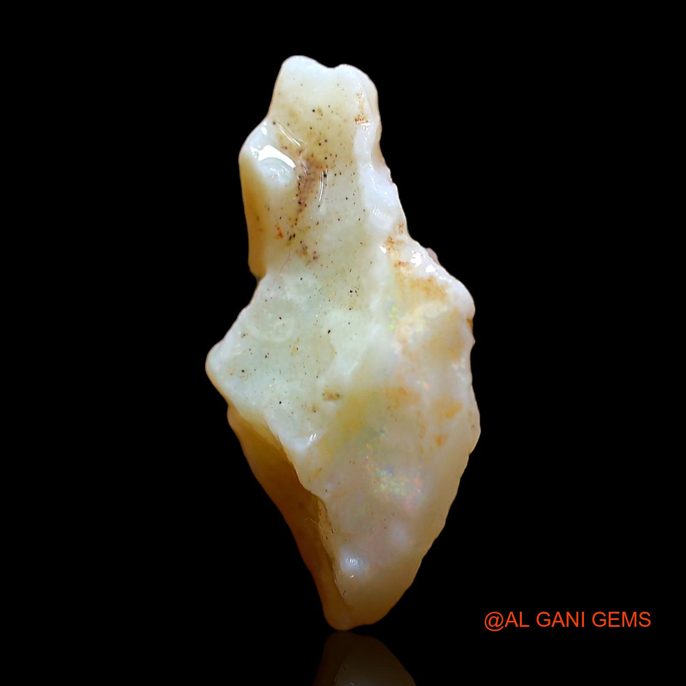 Natural Untreated Fire Opal Loose Gemstone Fancy Rough From Australia 5.00 Cts 19x11x7 mm RD-312