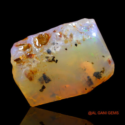 Natural Fire Opal Gemstone 5.00 Cts Loose Fancy Rough From Australia 14x10x5 mm RD-320