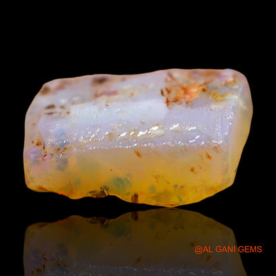 Natural Fire Opal Gemstone 5.00 Cts Loose Fancy Rough From Australia 14x10x5 mm RD-320