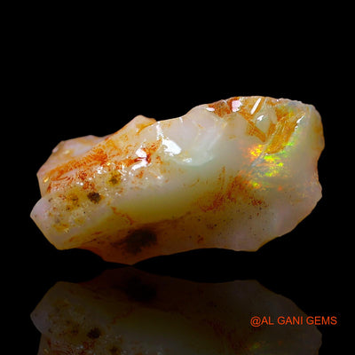 5.00 Cts Natural Australian Fire Opal Loose Gemstone Fancy Rough 17x9x6 mm RD-321