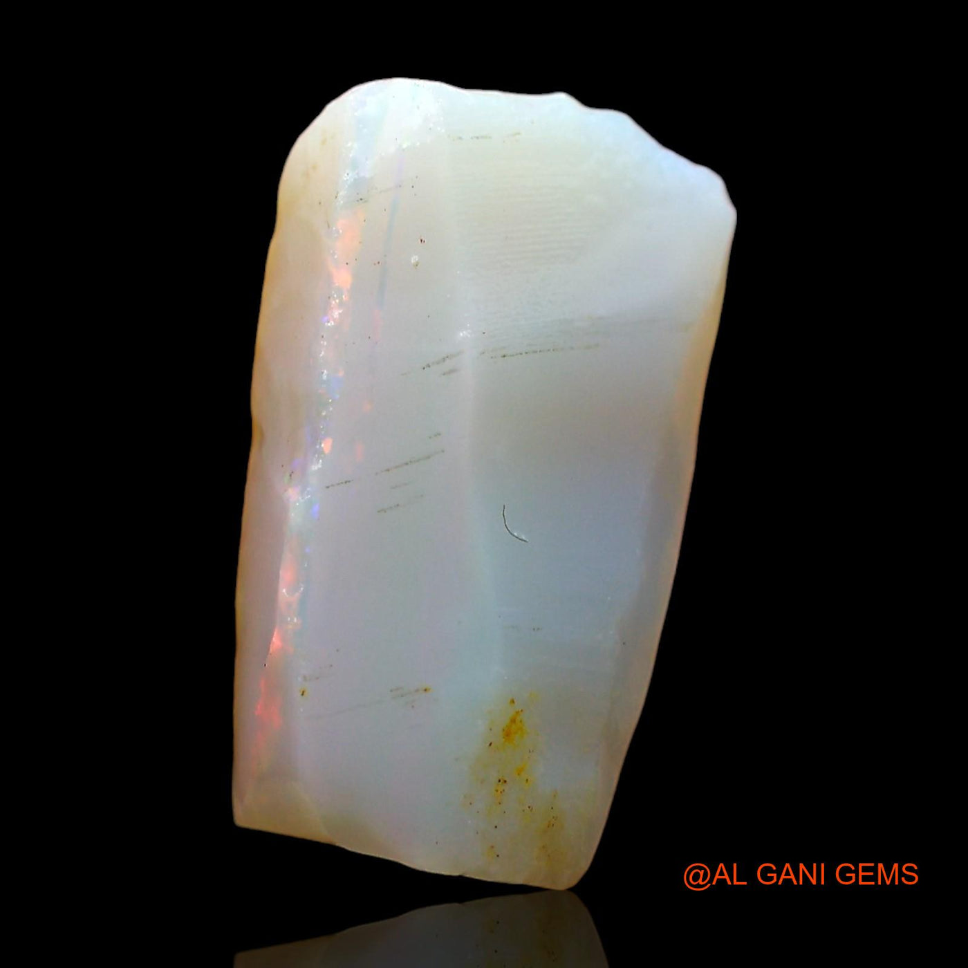 5.00 Cts Natural Australian Fire Opal Loose Gemstone Fancy Rough 16x9x5 mm RD-322