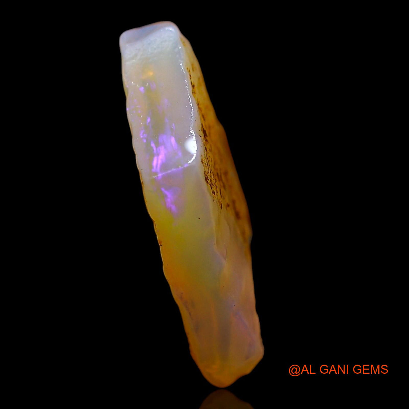 3.00 Cts Natural Australian Fire Opal Loose Gemstone Fancy Rough 18x9x3 mm RD-324