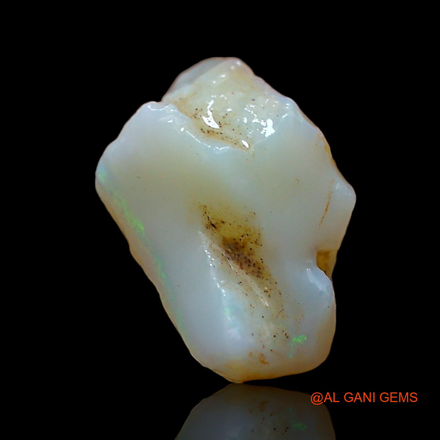 Natural Fire Opal Gemstone 5.00 Cts Loose Fancy Rough From Australia 13x12x9 mm RD-326