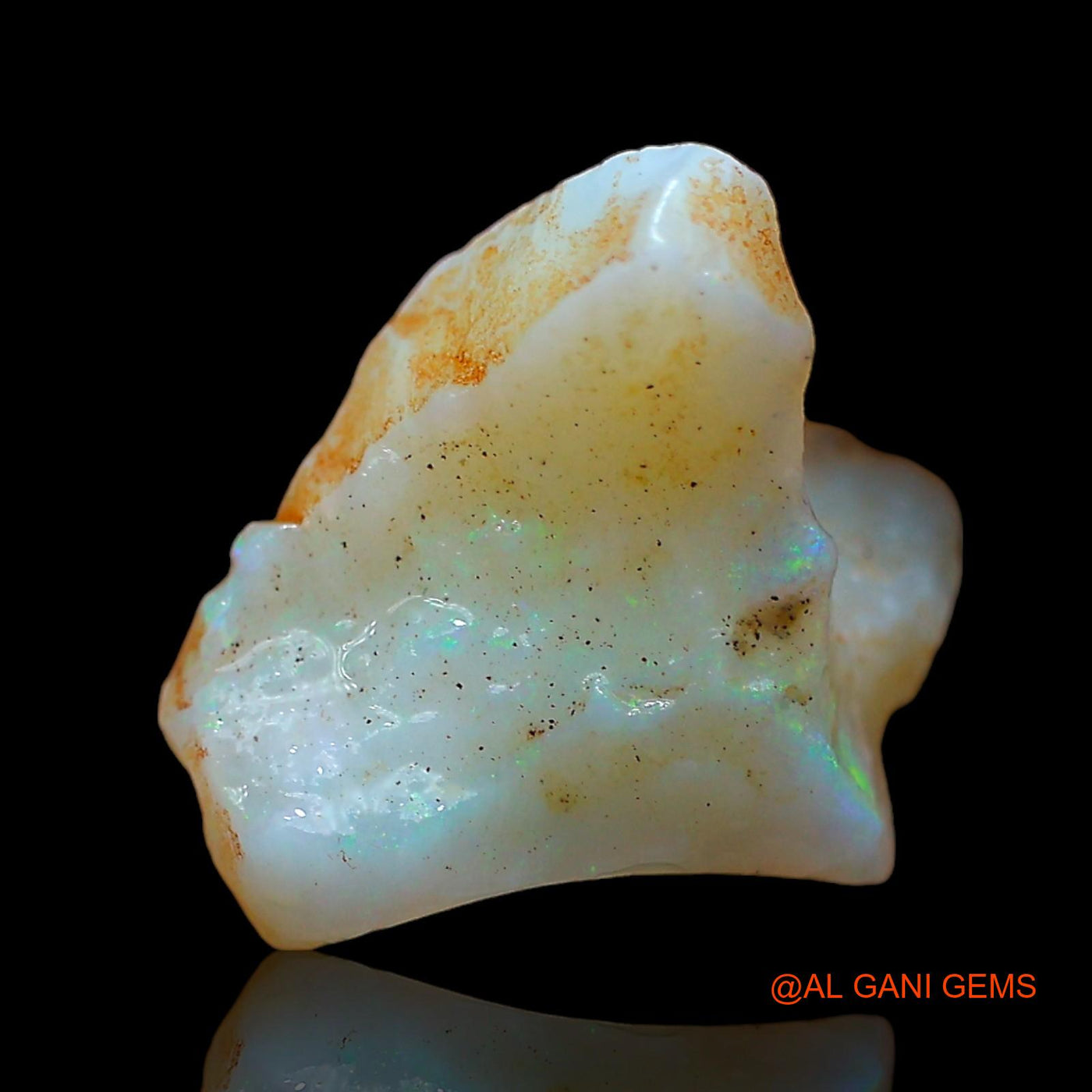 Natural Fire Opal Gemstone 5.00 Cts Loose Fancy Rough From Australia 13x12x9 mm RD-326