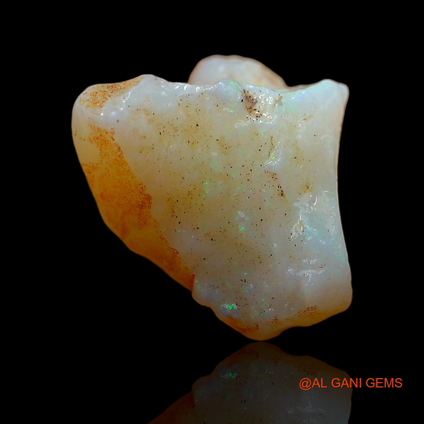 Natural Fire Opal Gemstone 5.00 Cts Loose Fancy Rough From Australia 13x12x9 mm RD-326