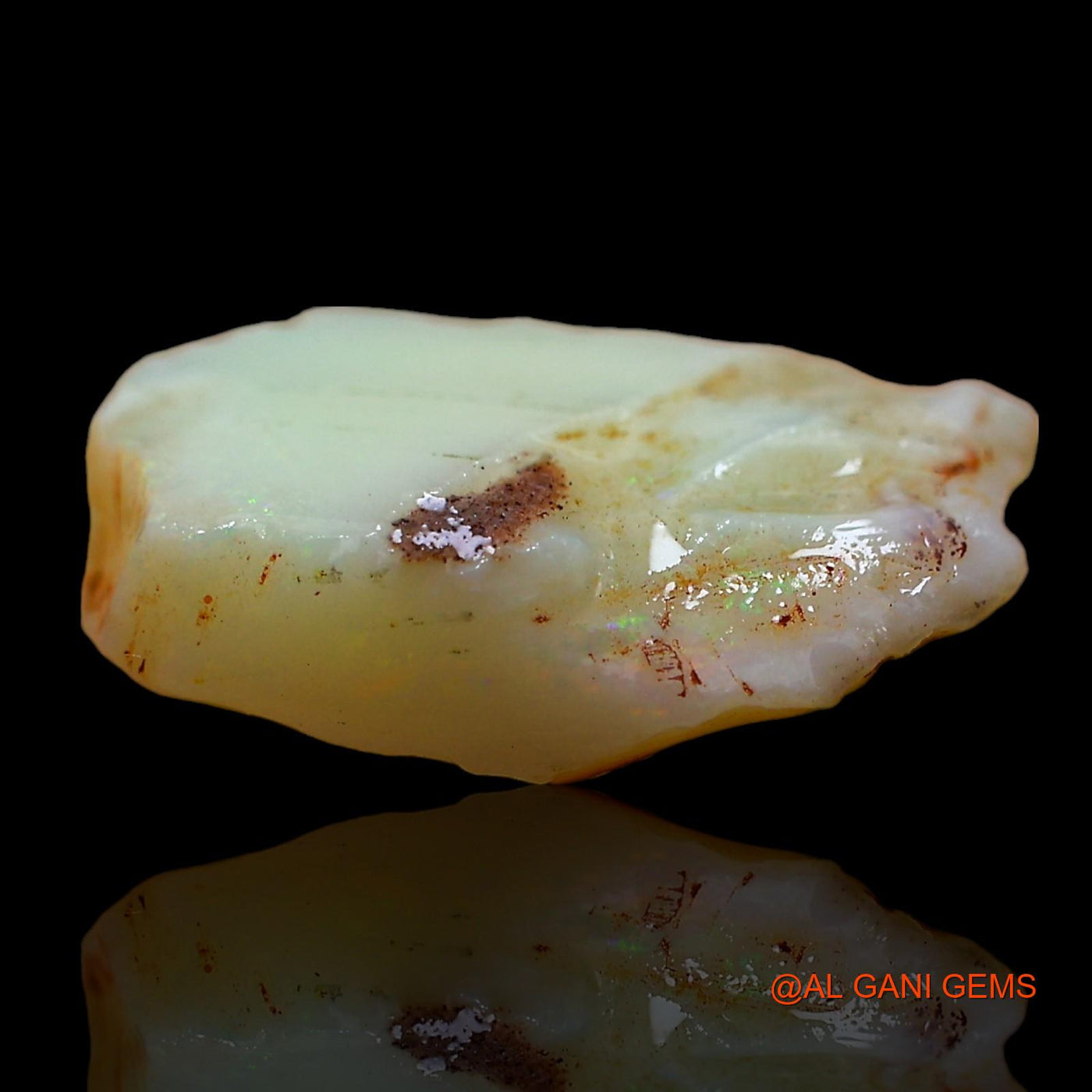 5.00 Cts Natural Australian Fire Opal Loose Gemstone Fancy Rough 15x10x5 mm RD-328