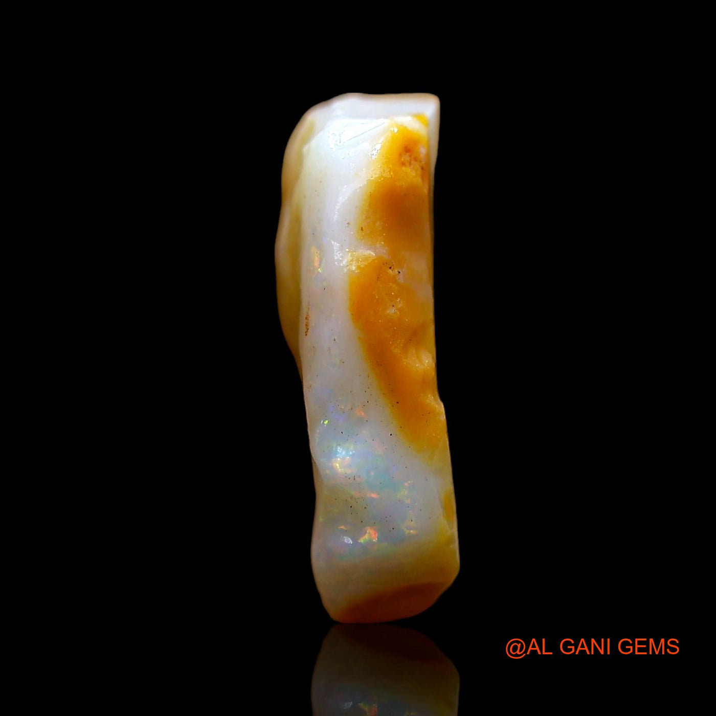 Natural Fire Opal Gemstone 5.00 Cts Loose Fancy Rough From Australia 15x10x4 mm RD-329