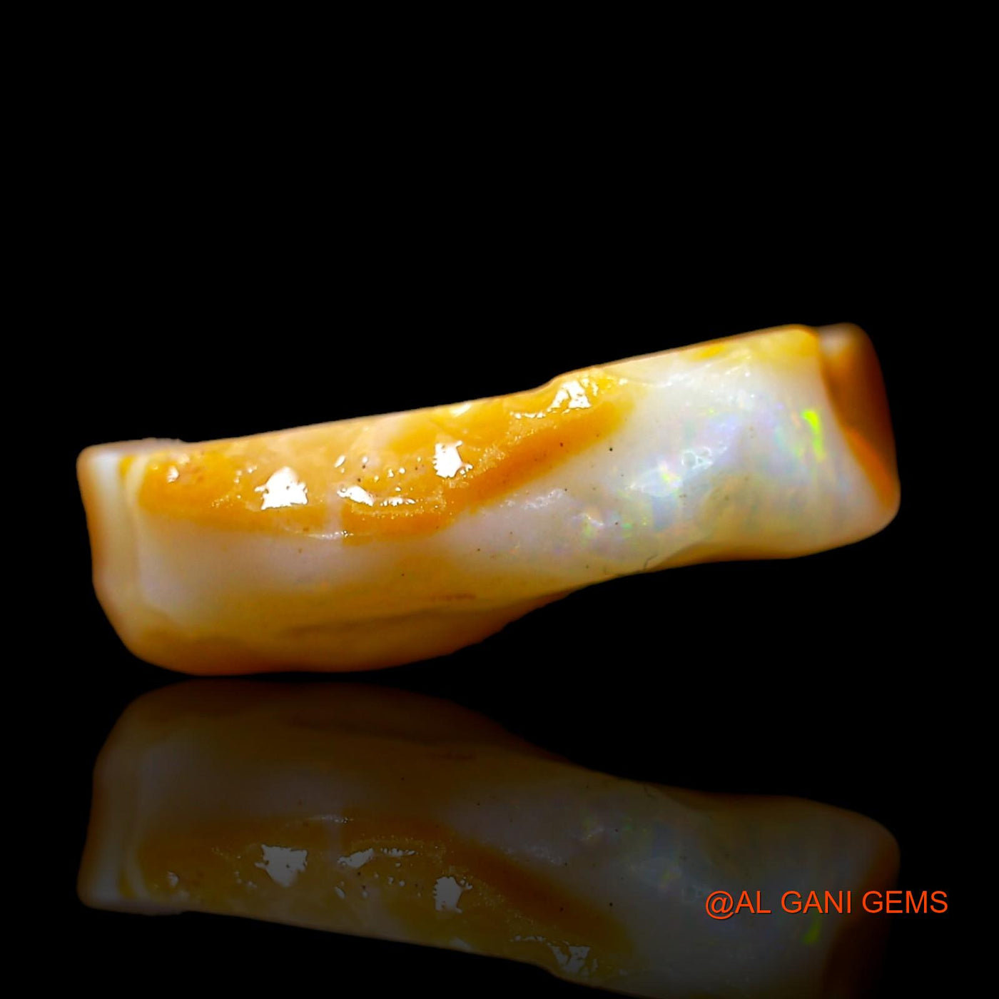 Natural Fire Opal Gemstone 5.00 Cts Loose Fancy Rough From Australia 15x10x4 mm RD-329
