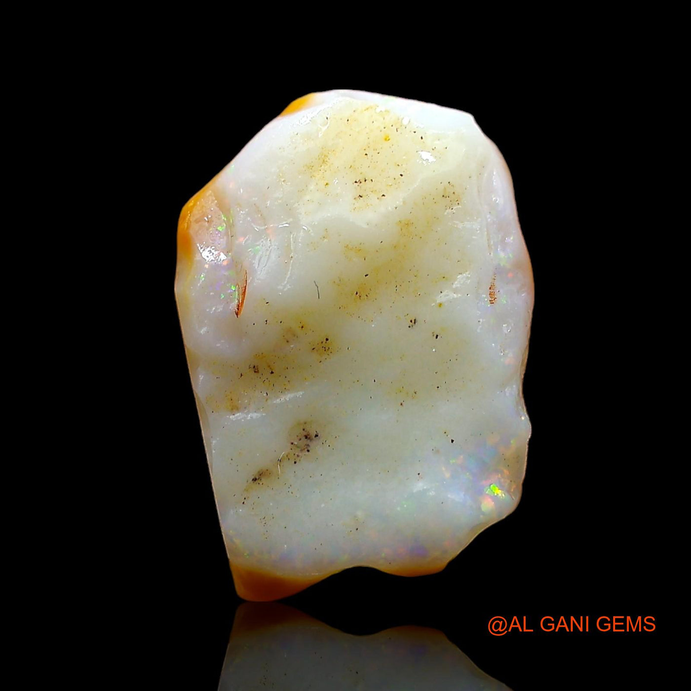 Natural Fire Opal Gemstone 5.00 Cts Loose Fancy Rough From Australia 15x10x4 mm RD-329