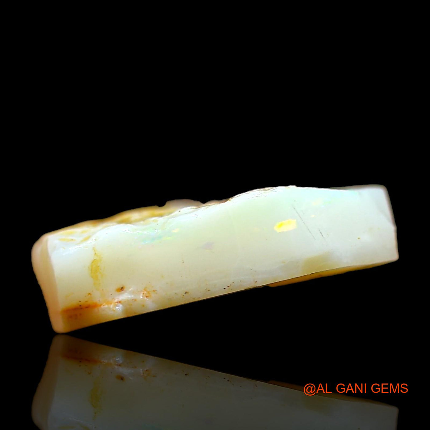 Natural Untreated Fire Opal Loose Gemstone Fancy Rough From Australia 5.00 Cts 15x11x4 mm RD-331