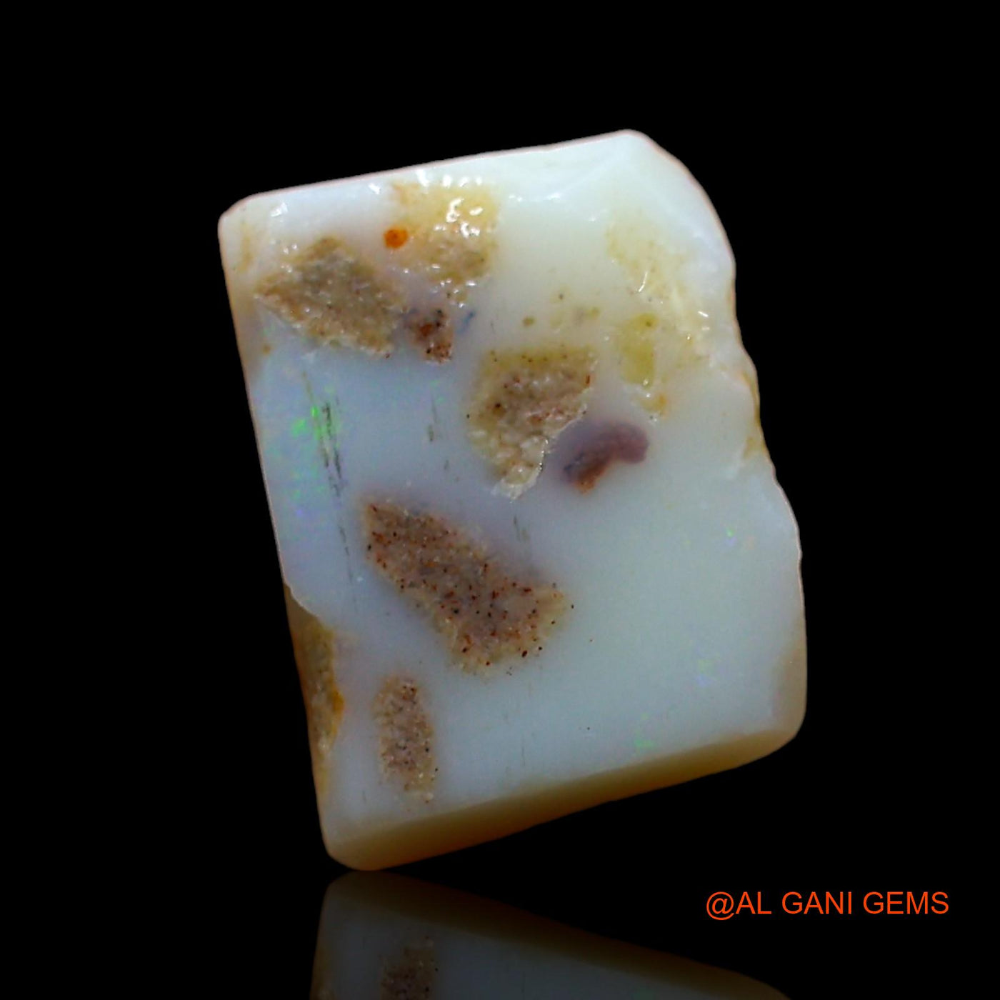 Natural Untreated Fire Opal Loose Gemstone Fancy Rough From Australia 5.00 Cts 13x10x5 mm RD-340