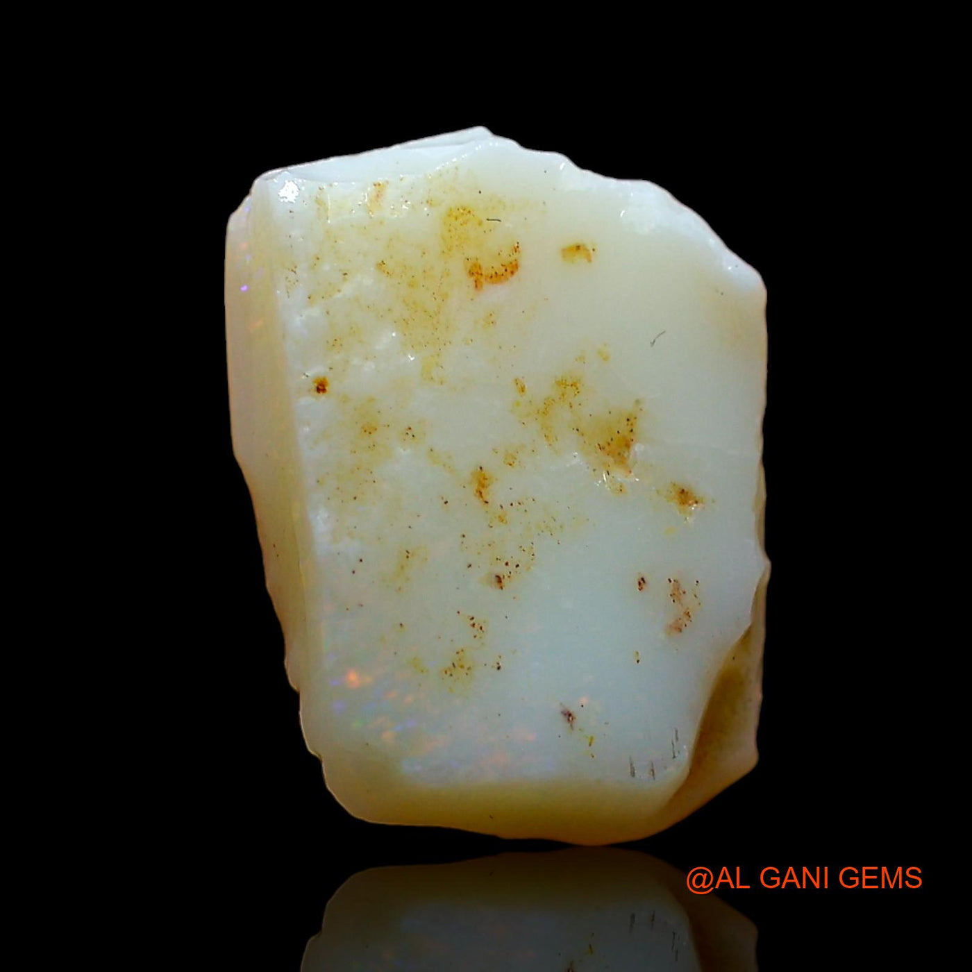 Natural Fire Opal Gemstone 4.00 Cts Loose Fancy Rough From Australia 14x10x4 mm RD-343