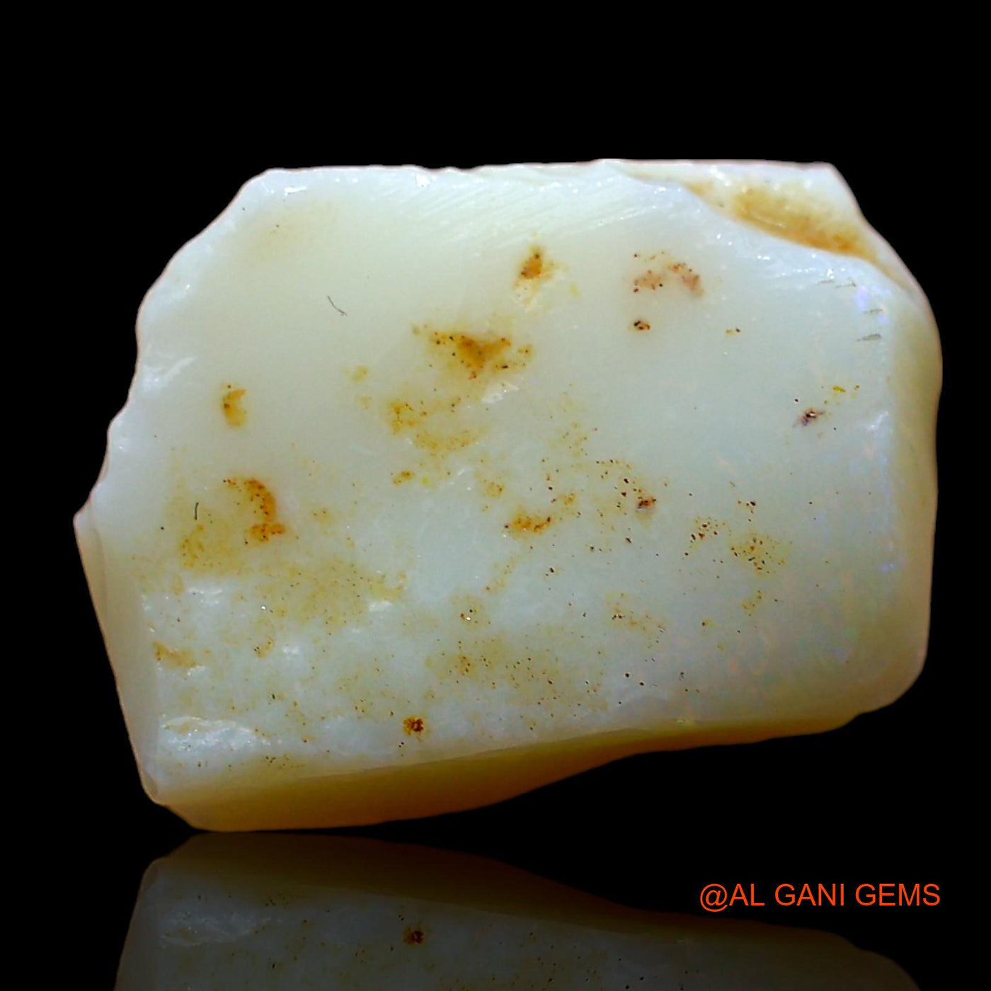 Natural Fire Opal Gemstone 4.00 Cts Loose Fancy Rough From Australia 14x10x4 mm RD-343