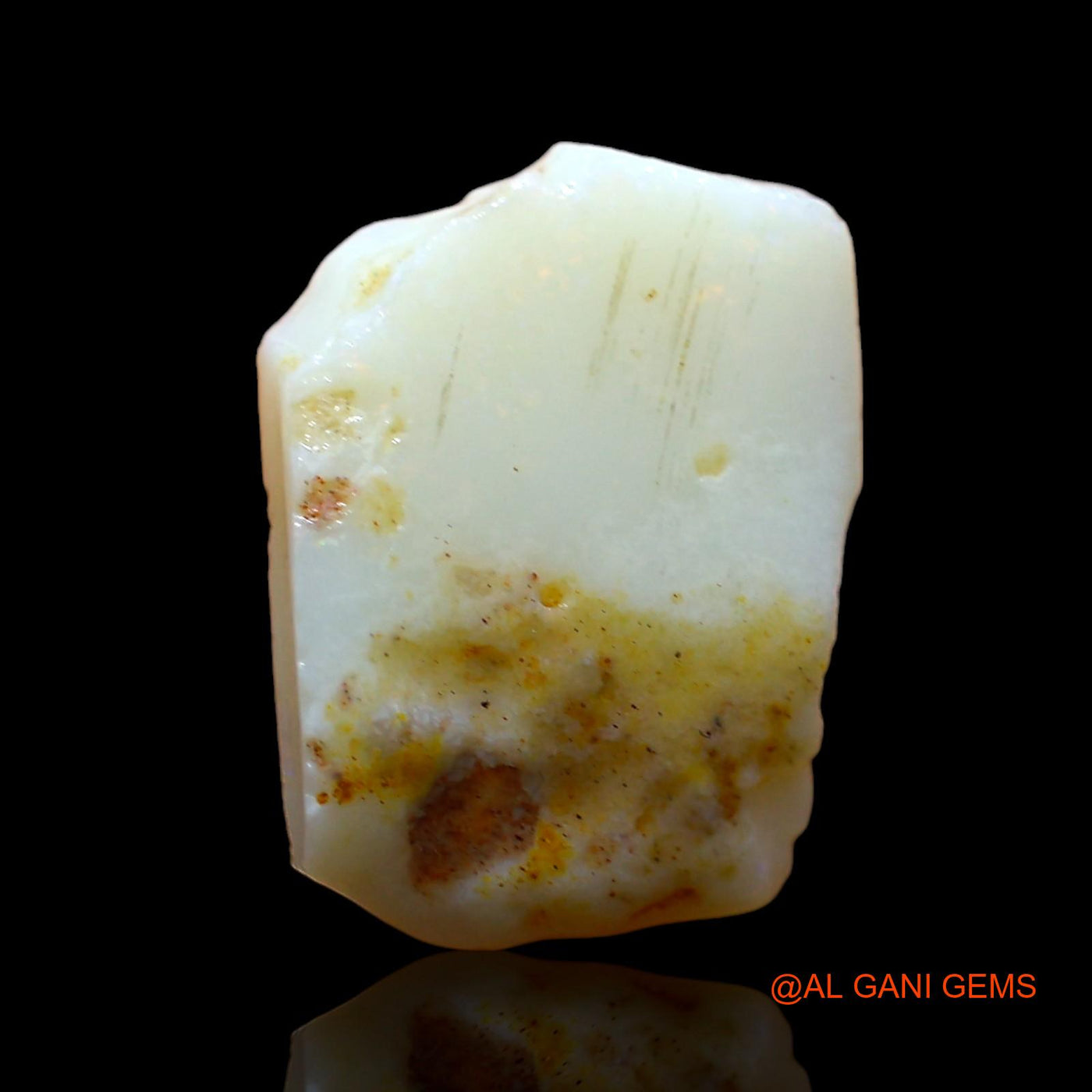 Natural Fire Opal Gemstone 4.00 Cts Loose Fancy Rough From Australia 14x10x4 mm RD-343