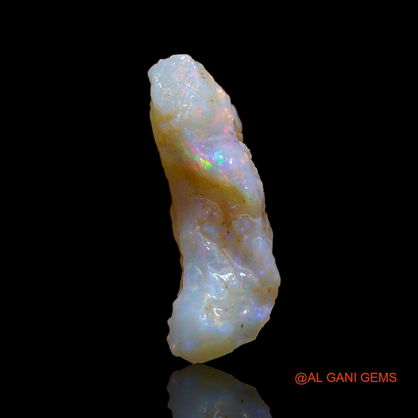 Natural Untreated Fire Opal Loose Gemstone Fancy Rough From Australia 4.00 Cts 15x12x6 mm RD-352