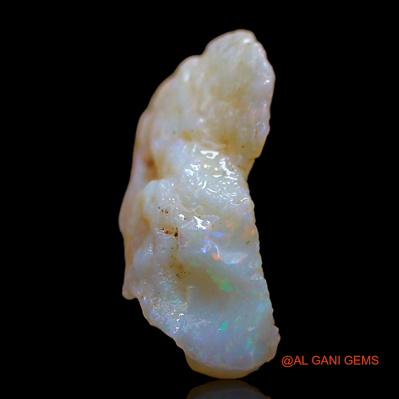 Natural Untreated Fire Opal Loose Gemstone Fancy Rough From Australia 4.00 Cts 15x12x6 mm RD-352