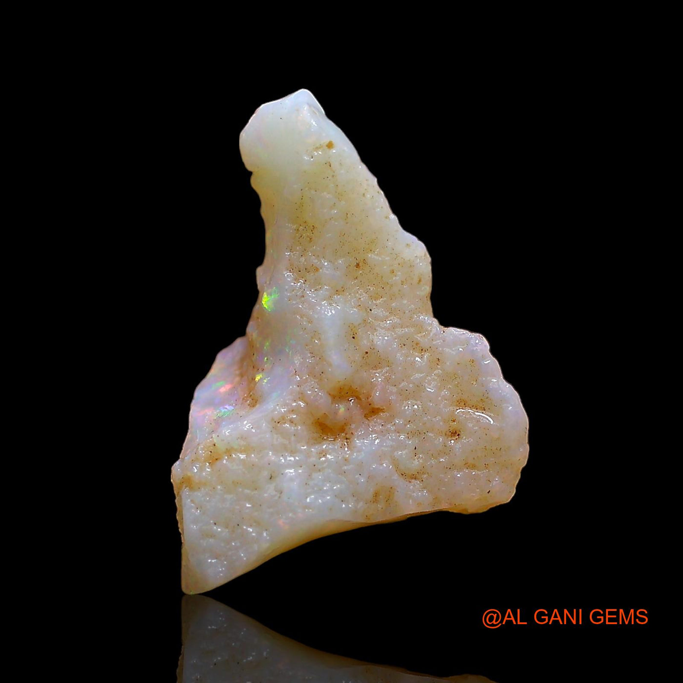 Natural Untreated Fire Opal Loose Gemstone Fancy Rough From Australia 4.00 Cts 15x12x6 mm RD-352