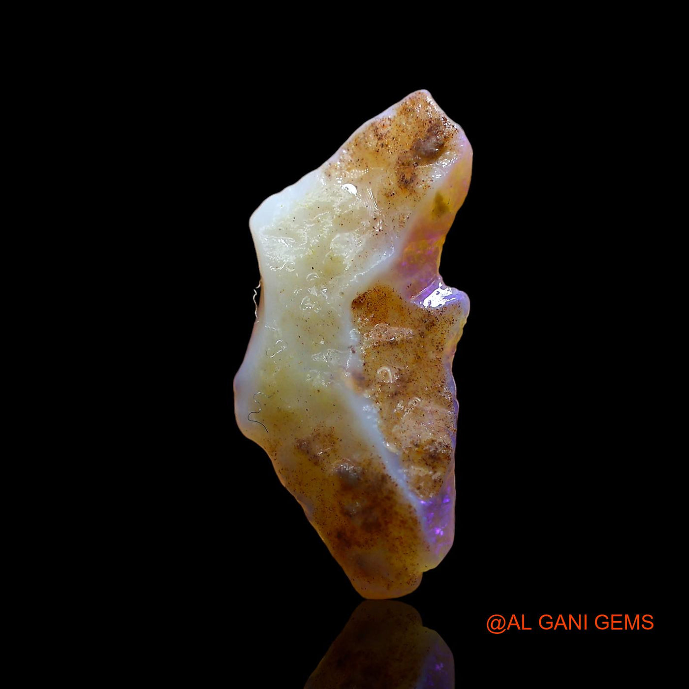 2.00 Cts Unheated Australian Fire Opal Loose Gemstone Fancy Rough Natural 20x9x3 mm RD-354