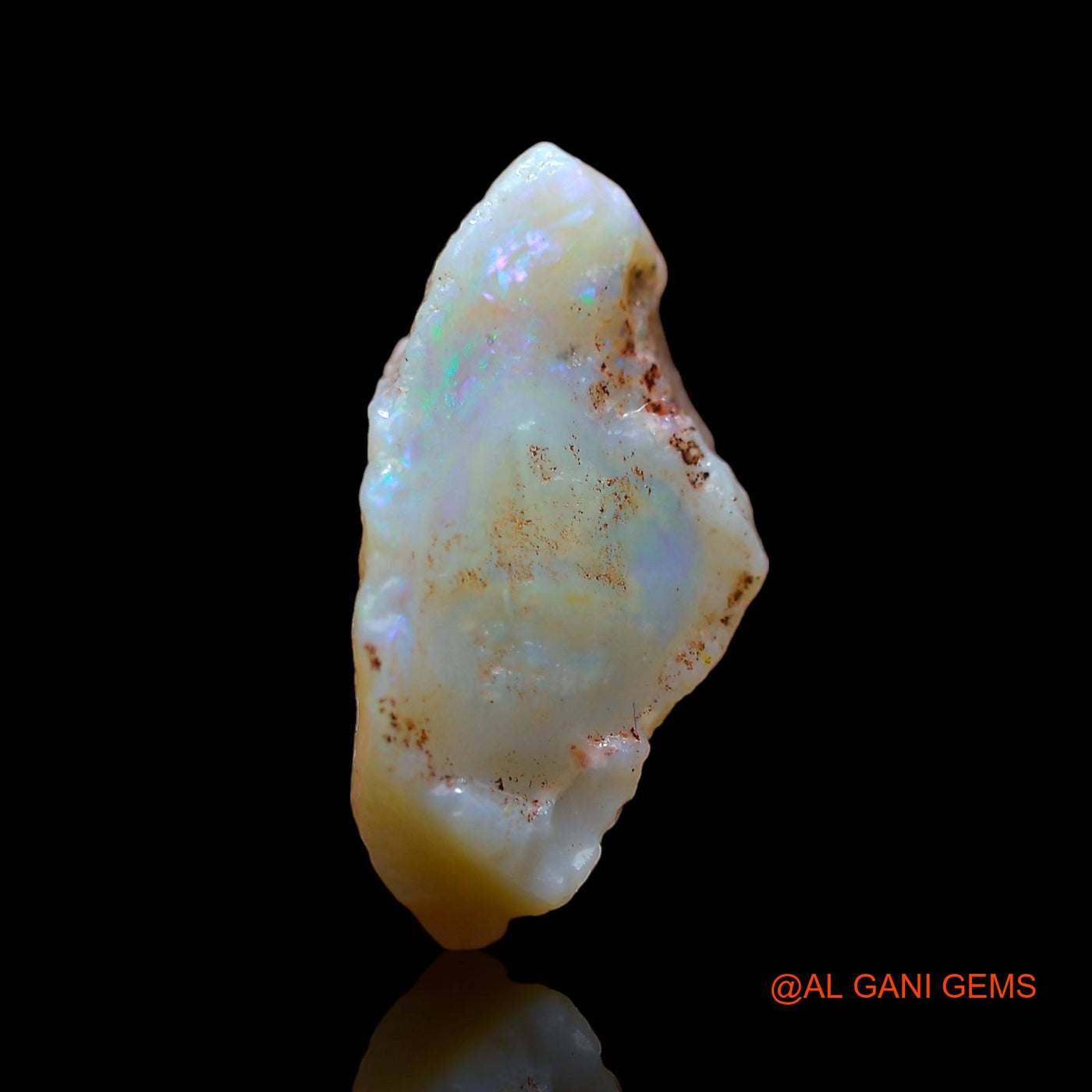 5.00 Cts Natural Australian Fire Opal Loose Gemstone Fancy Rough 17x9x7 mm RD-355