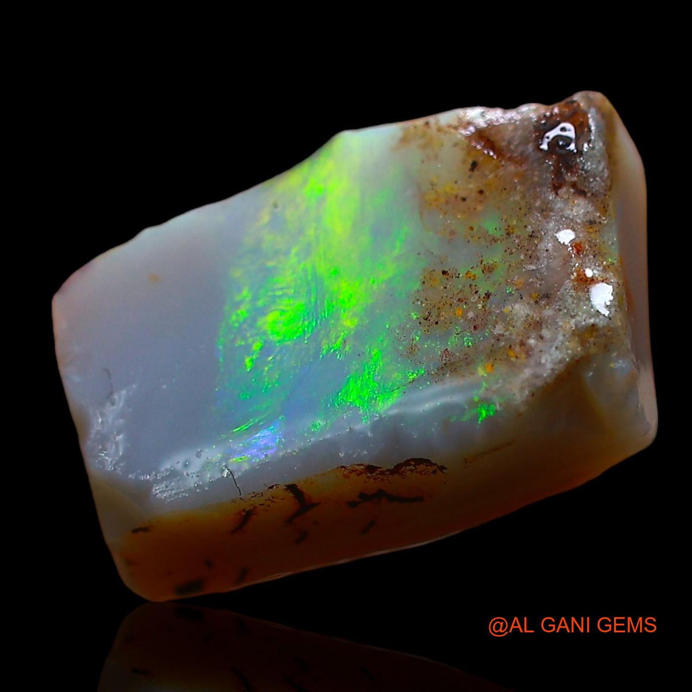 4.00 Cts Natural Australian Fire Opal Loose Gemstone Fancy Rough 13x9x4 mm RD-358