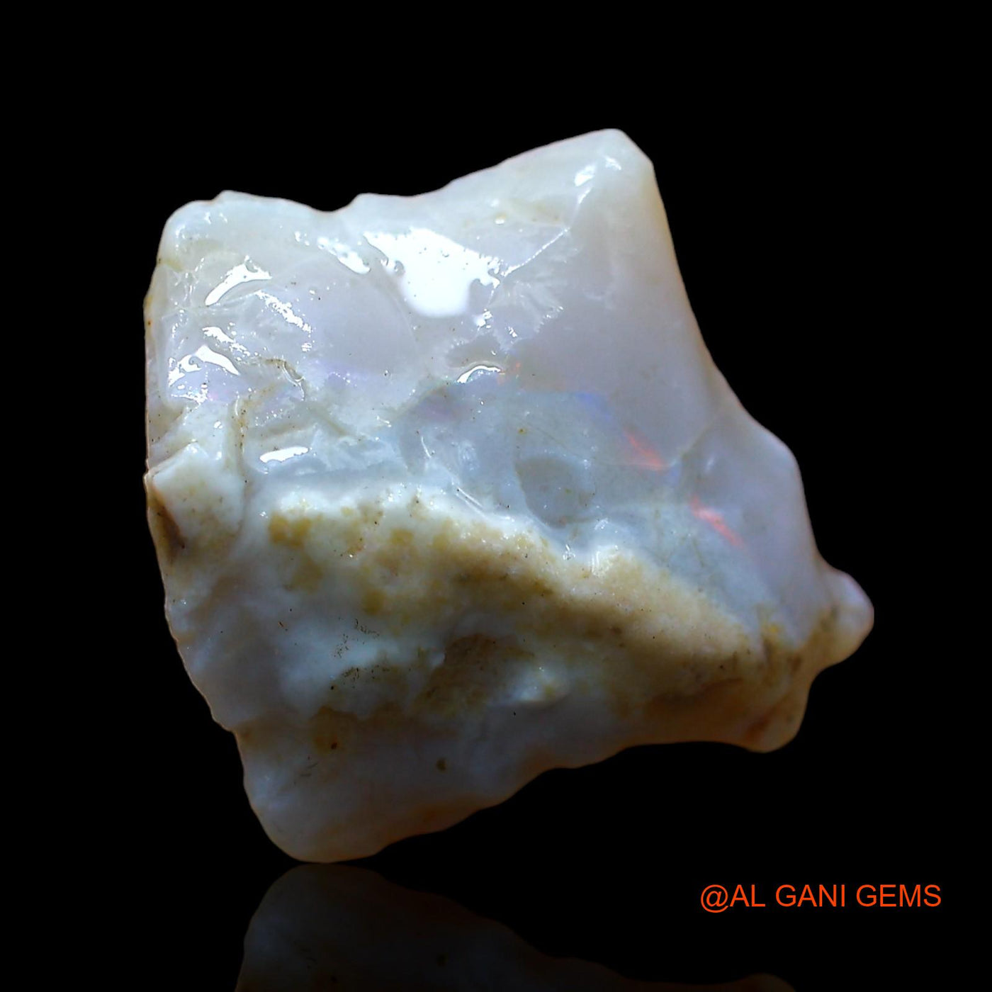 Natural Untreated Fire Opal Loose Gemstone Fancy Rough From Australia 6.00 Cts 14x13x6 mm RD-35