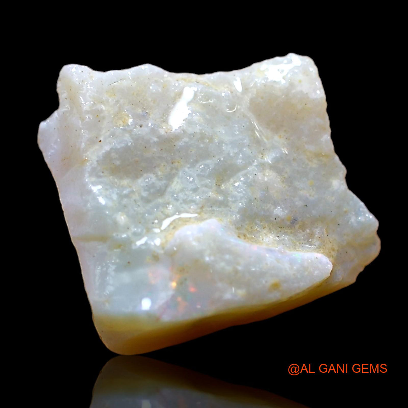 Natural Untreated Fire Opal Loose Gemstone Fancy Rough From Australia 6.00 Cts 14x13x6 mm RD-35