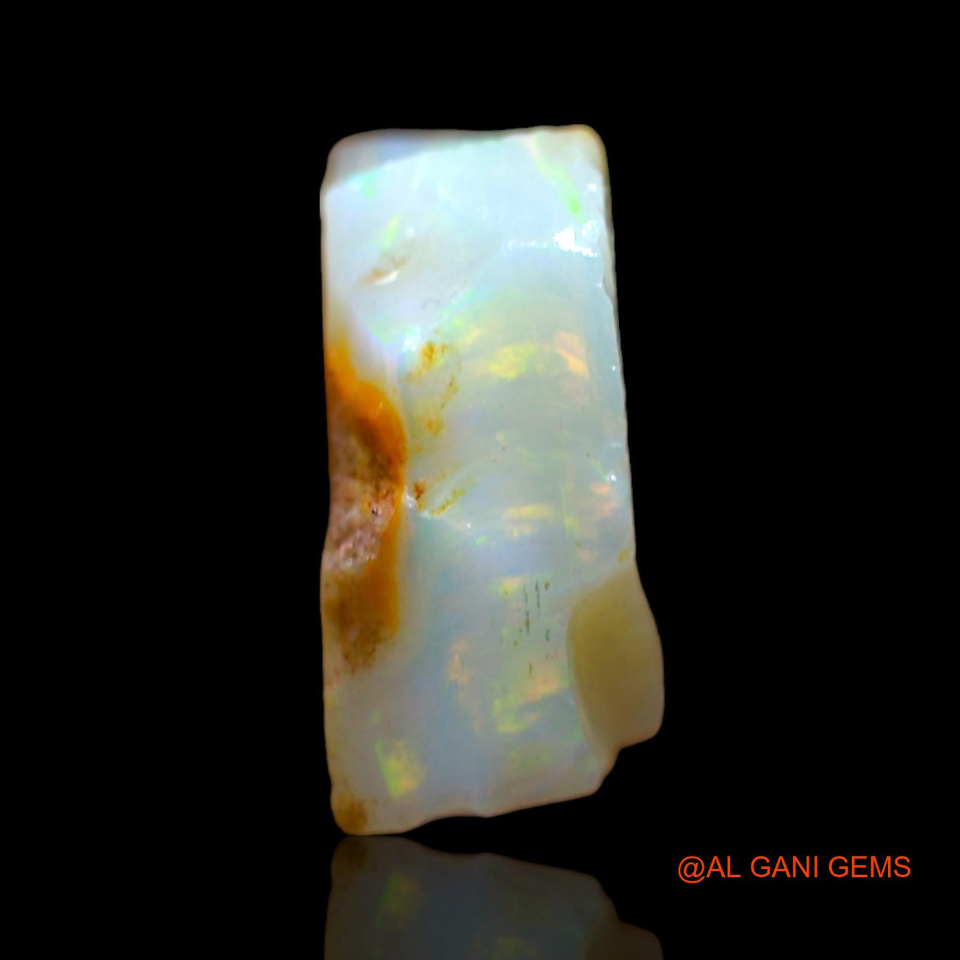 Natural Untreated Fire Opal Loose Gemstone Fancy Rough From Australia 6.00 Cts 13x12x5 mm RD-363