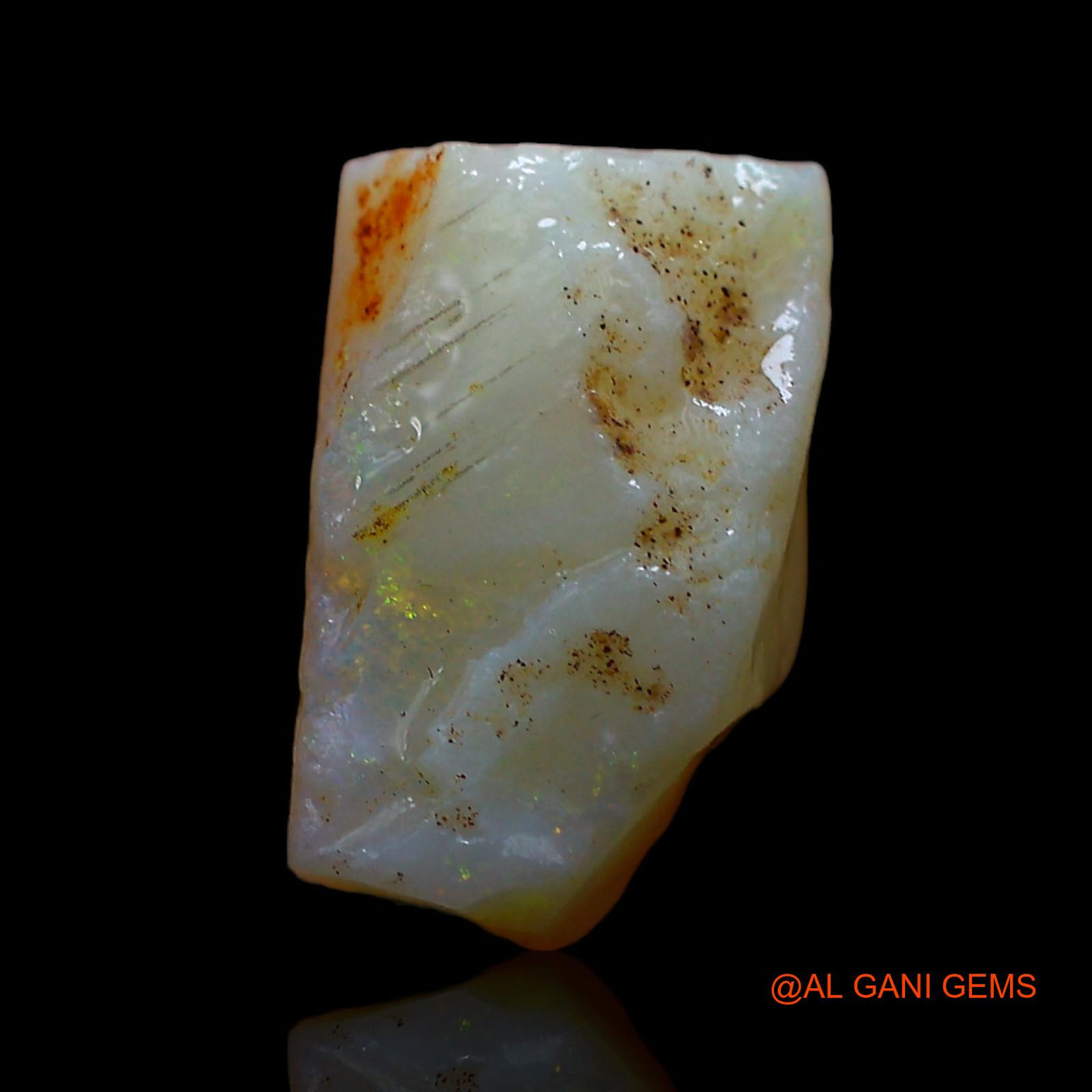 5.00 Cts Natural Australian Fire Opal Loose Gemstone Fancy Rough 13x8x6 mm RD-367
