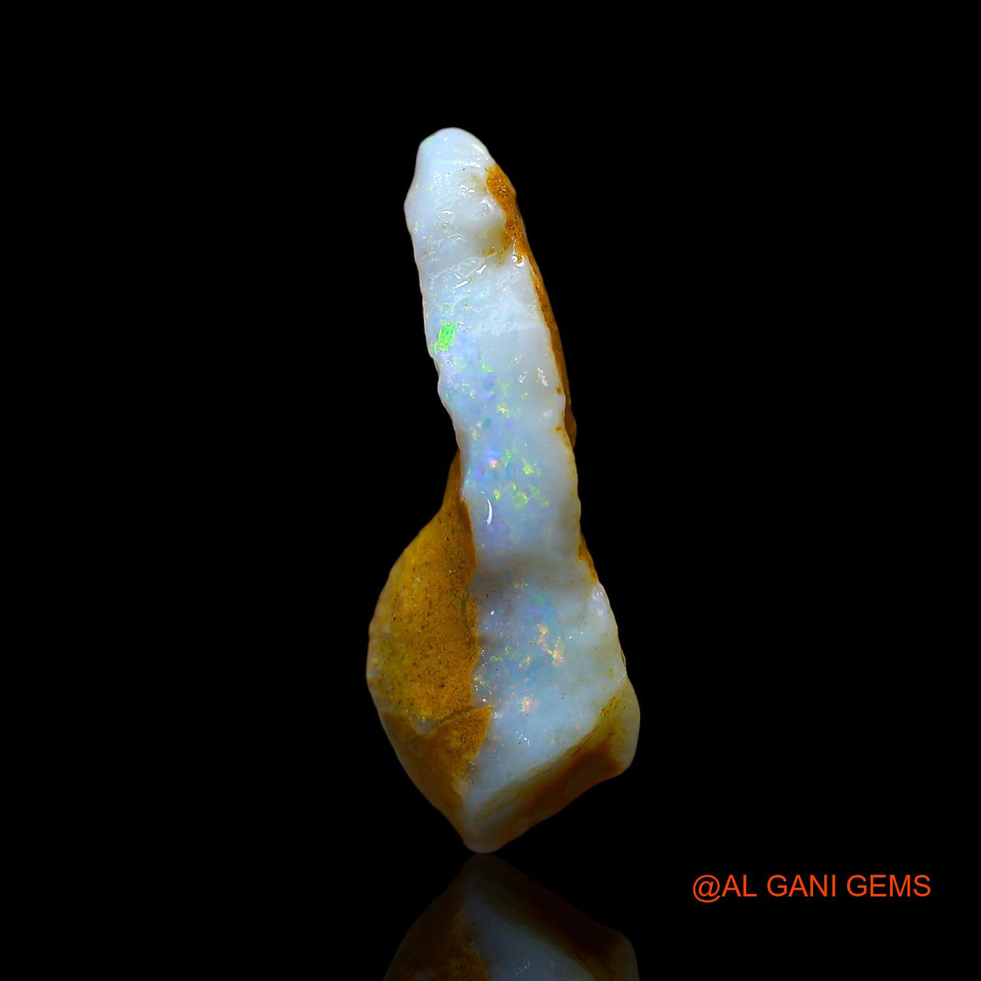 Natural Untreated Fire Opal Loose Gemstone Fancy Rough From Australia 3.00 Cts 22x7x6 mm RD-36