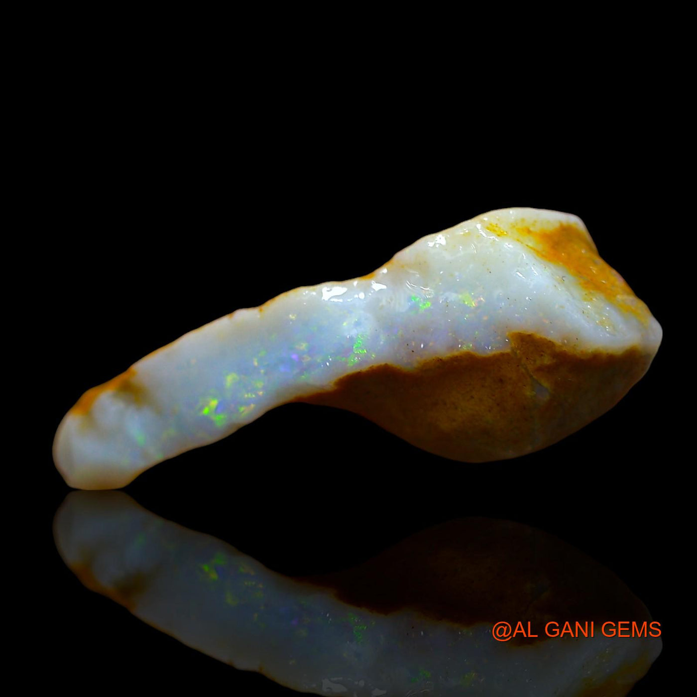 Natural Untreated Fire Opal Loose Gemstone Fancy Rough From Australia 3.00 Cts 22x7x6 mm RD-36