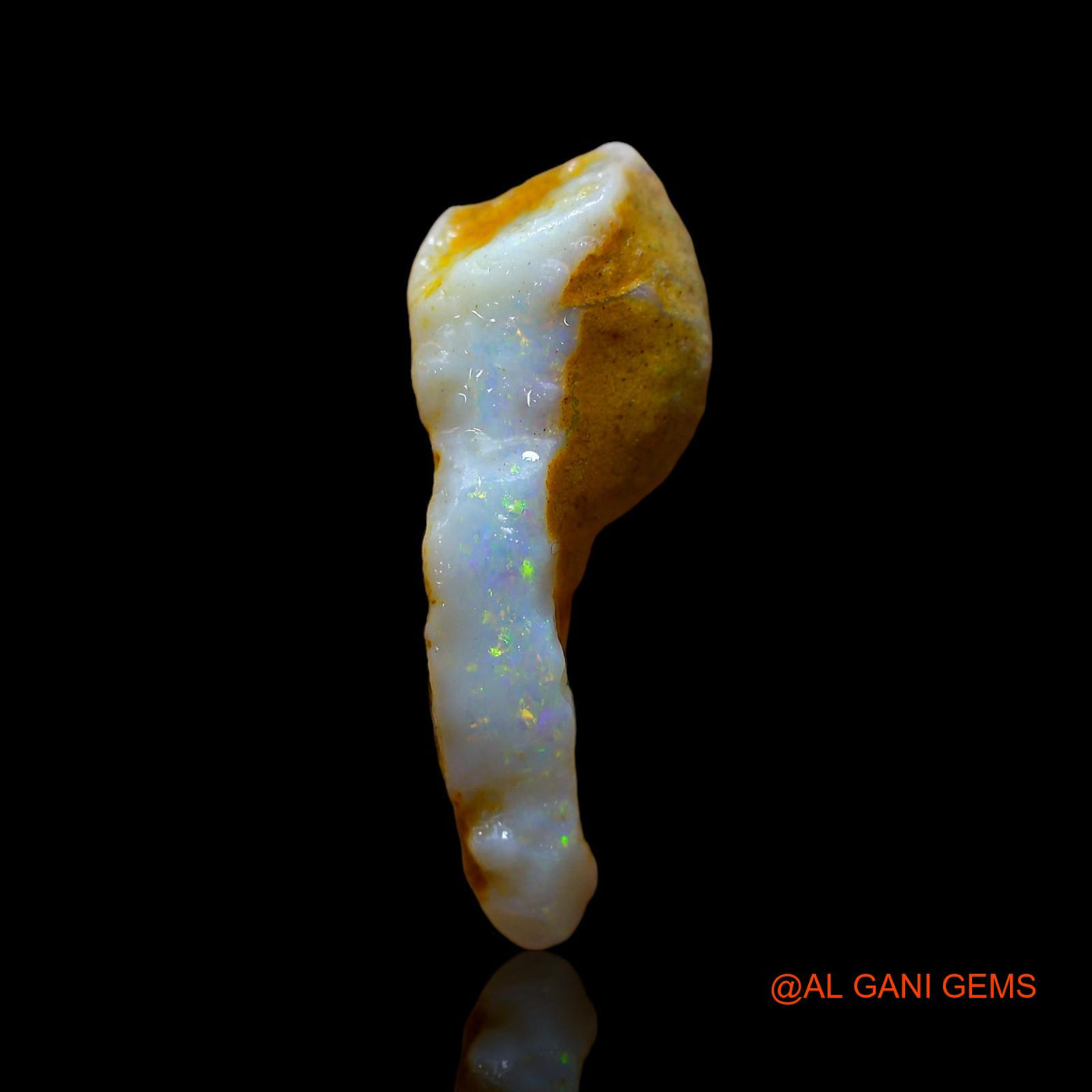 Natural Untreated Fire Opal Loose Gemstone Fancy Rough From Australia 3.00 Cts 22x7x6 mm RD-36