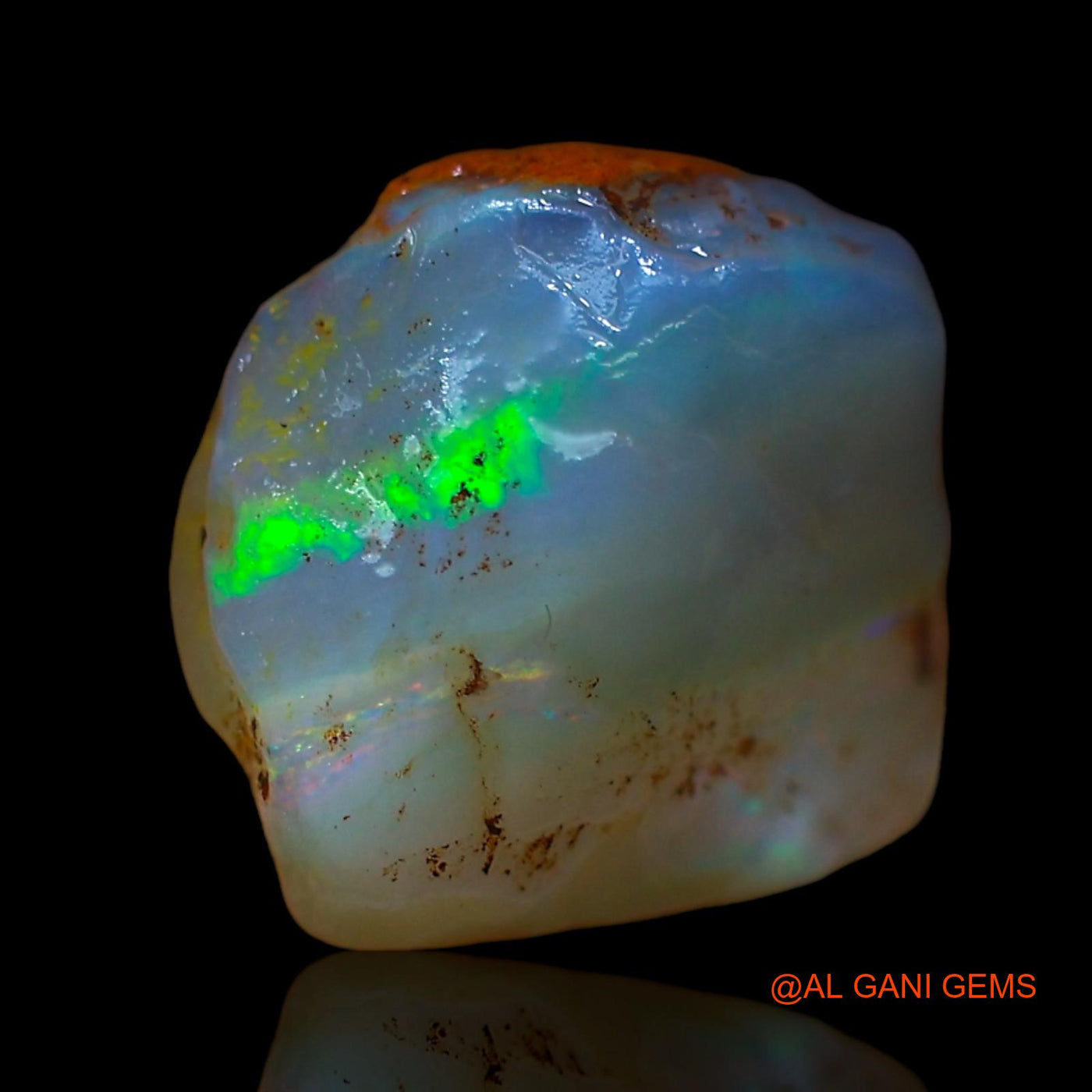4.00 Cts Unheated Australian Fire Opal Loose Gemstone Fancy Rough Natural 10x10x7 mm RD-370