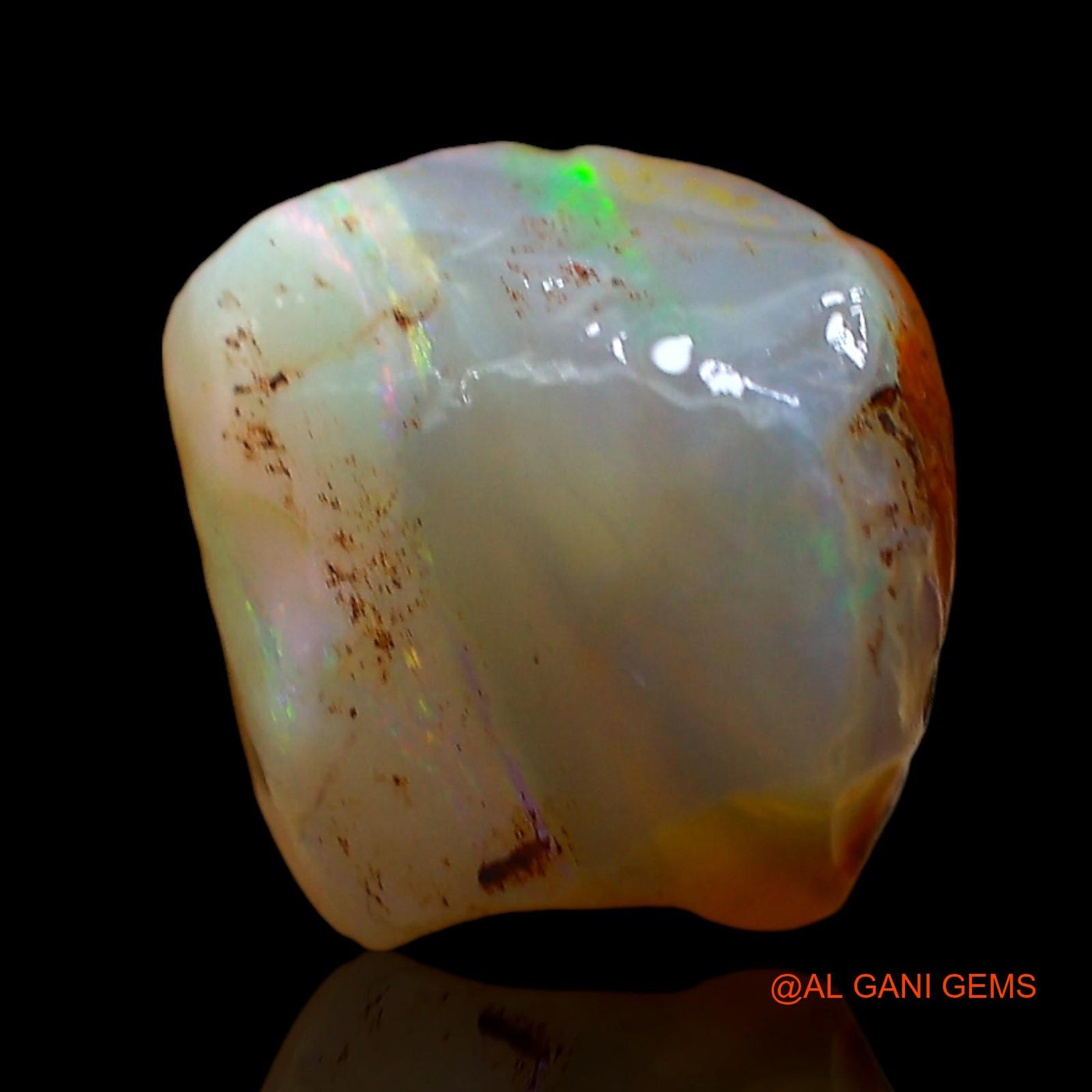 4.00 Cts Unheated Australian Fire Opal Loose Gemstone Fancy Rough Natural 10x10x7 mm RD-370