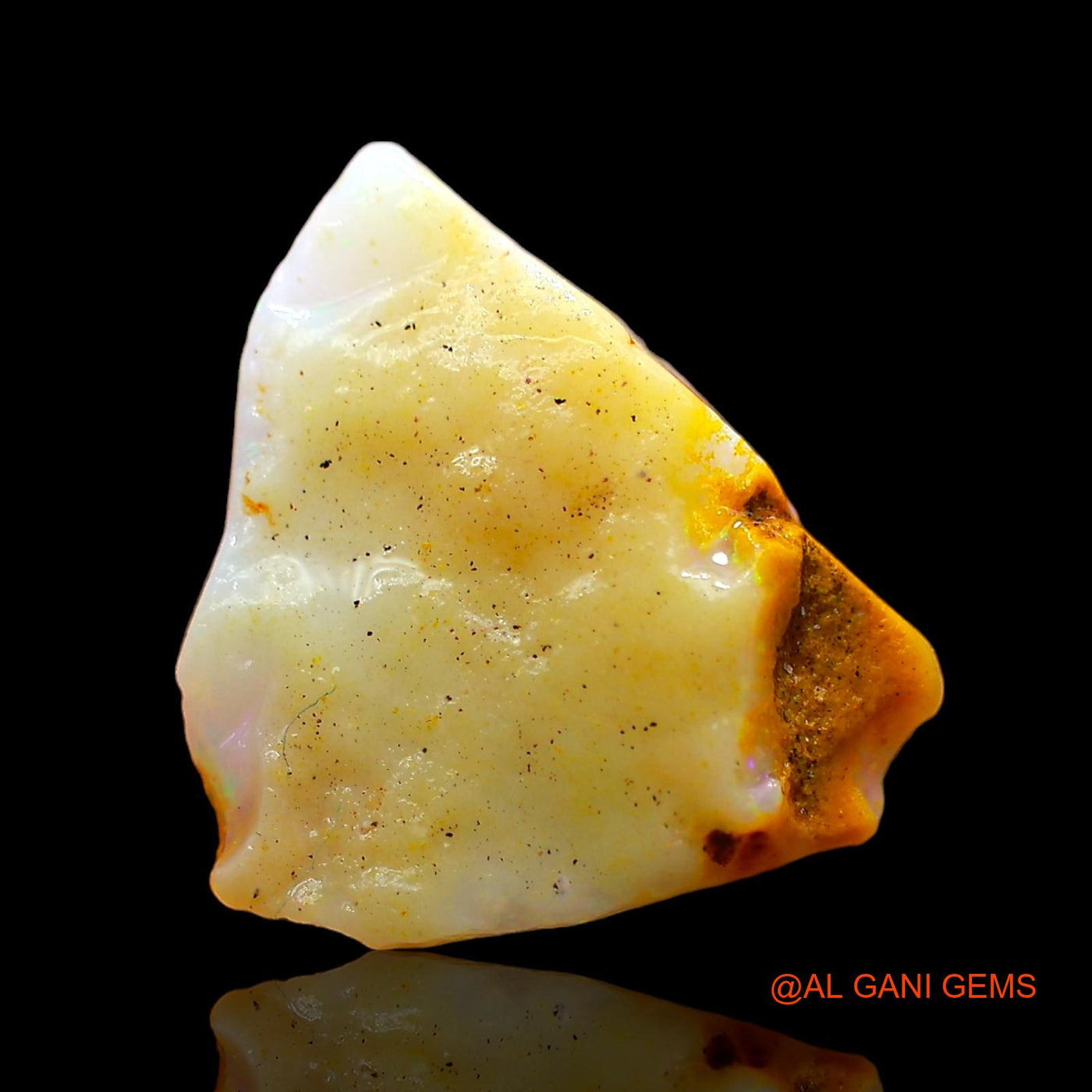 2.00 Cts Natural Australian Fire Opal Loose Gemstone Fancy Rough 12x11x3 mm RD-378