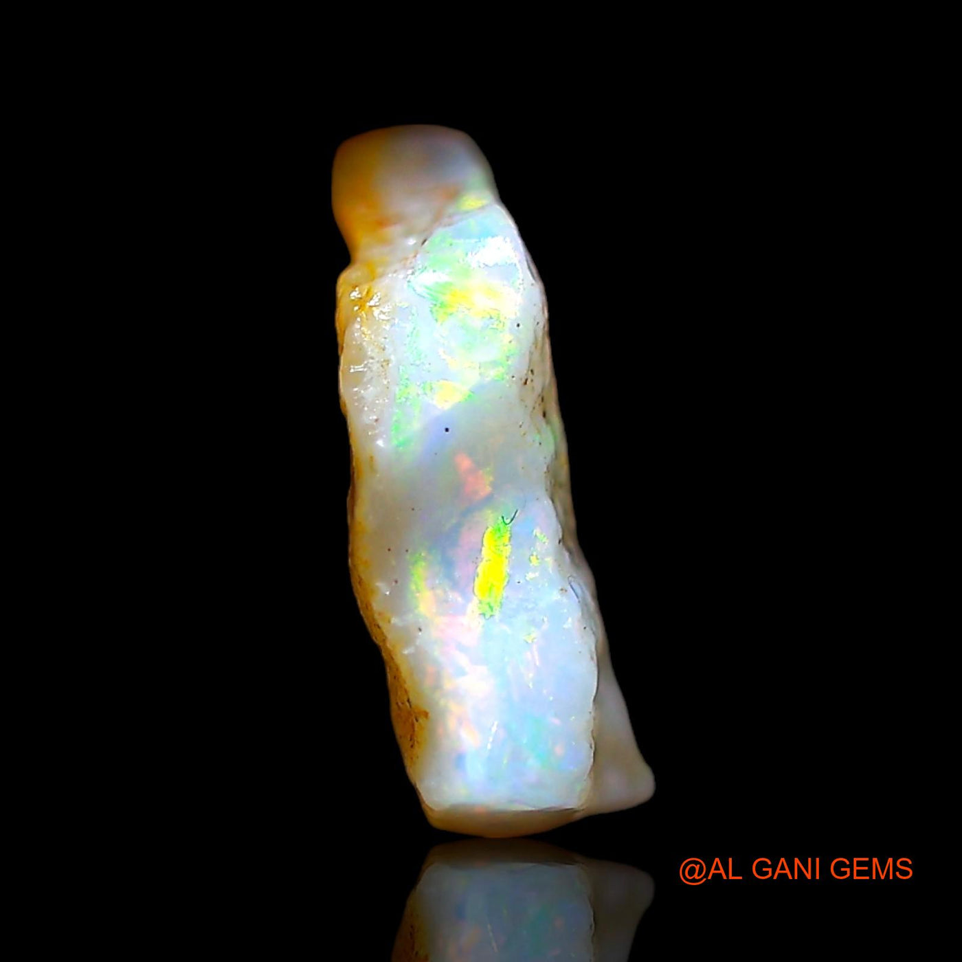 Natural Untreated Fire Opal Loose Gemstone Fancy Rough From Australia 2.00 Cts 12x10x3 mm RD-388