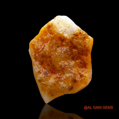 Natural Untreated Fire Opal Loose Gemstone Fancy Rough From Australia 2.00 Cts 12x10x3 mm RD-388