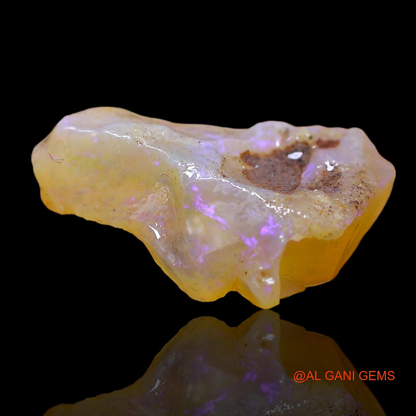 4.00 Cts Natural Australian Fire Opal Loose Gemstone Fancy Rough 16x12x4 mm RD-39