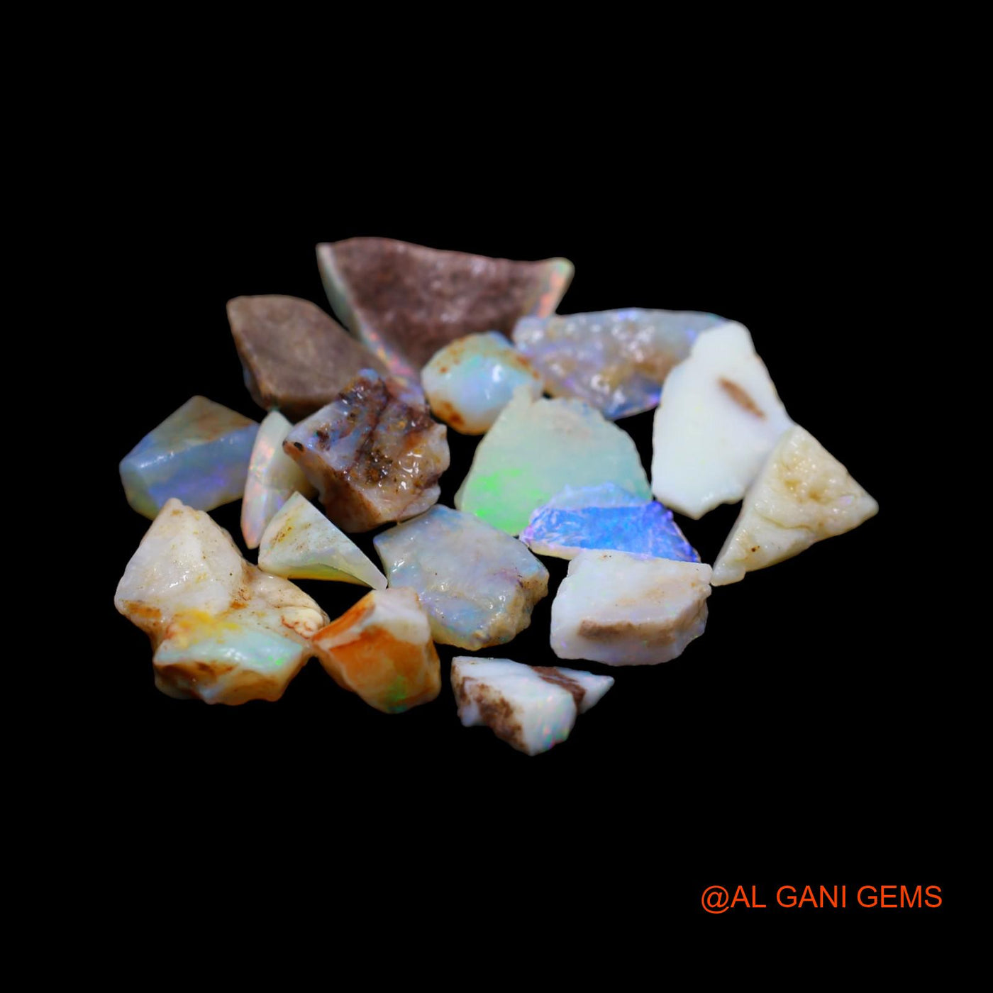 17 Pcs 44.00 Cts Natural Australian Fire Opal Loose Gemstone Fancy Rough Wholesale Lot 7X8 TO 13X19 MM RD-3