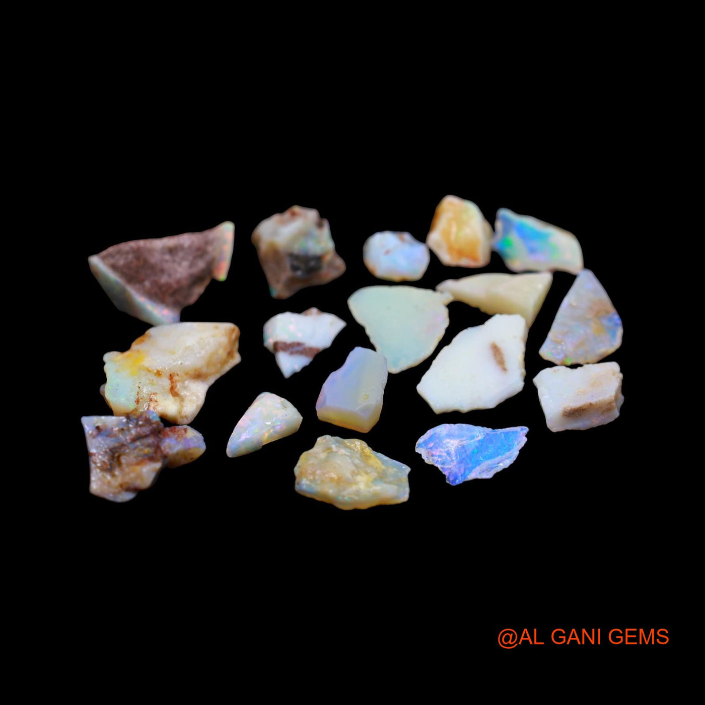 17 Pcs 44.00 Cts Natural Australian Fire Opal Loose Gemstone Fancy Rough Wholesale Lot 7X8 TO 13X19 MM RD-3