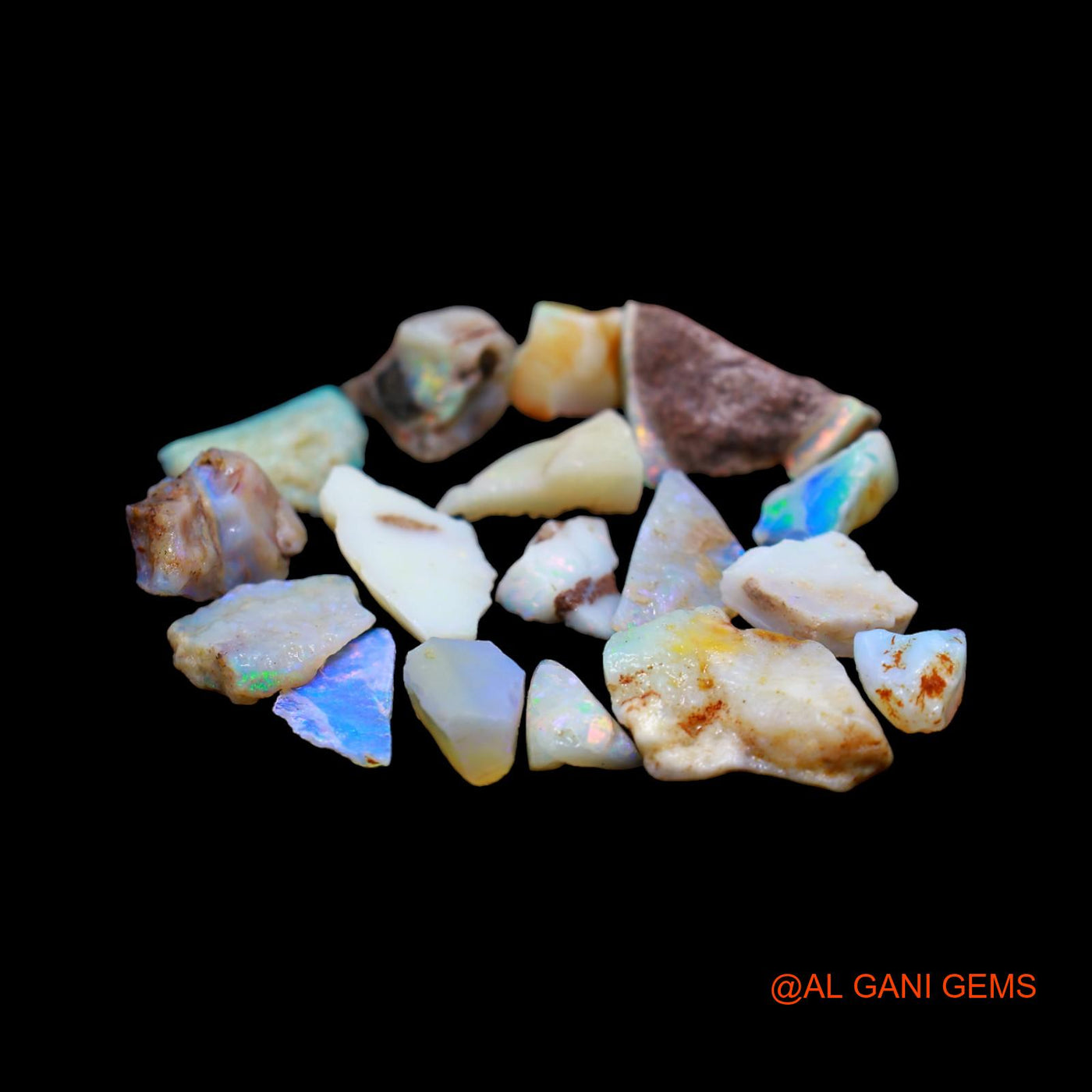 17 Pcs 44.00 Cts Natural Australian Fire Opal Loose Gemstone Fancy Rough Wholesale Lot 7X8 TO 13X19 MM RD-3