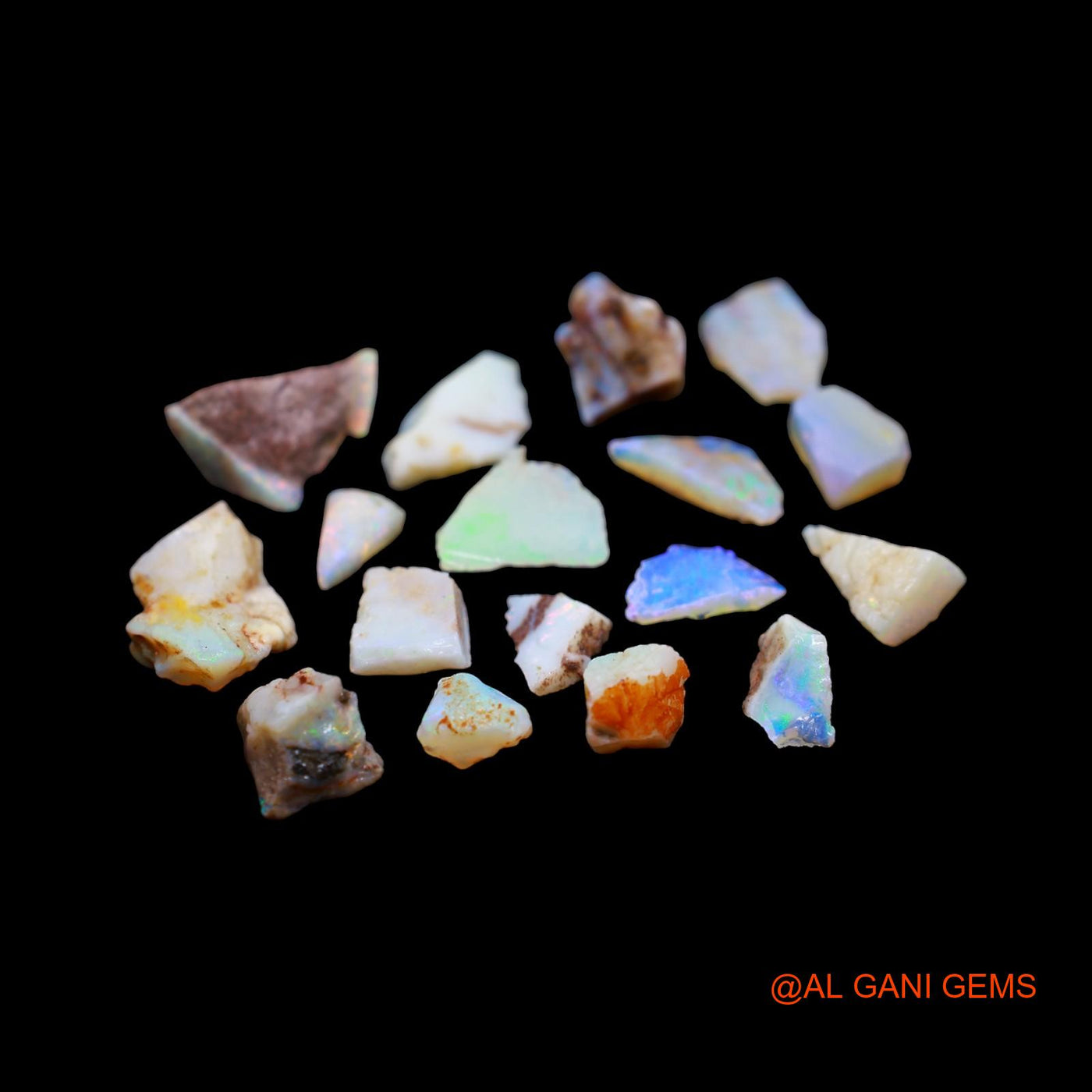 17 Pcs 44.00 Cts Natural Australian Fire Opal Loose Gemstone Fancy Rough Wholesale Lot 7X8 TO 13X19 MM RD-3
