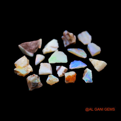 17 Pcs 44.00 Cts Natural Australian Fire Opal Loose Gemstone Fancy Rough Wholesale Lot 7X8 TO 13X19 MM RD-3